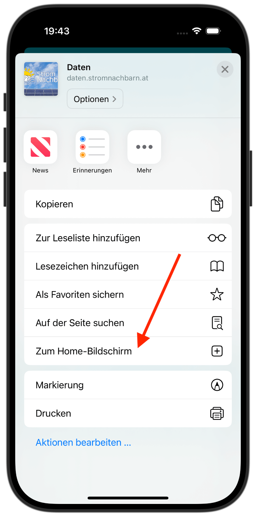 App installieren in iOS